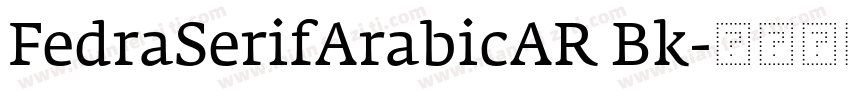 FedraSerifArabicAR Bk字体转换
